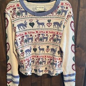 We The Free Multicolor Patterned Sweater